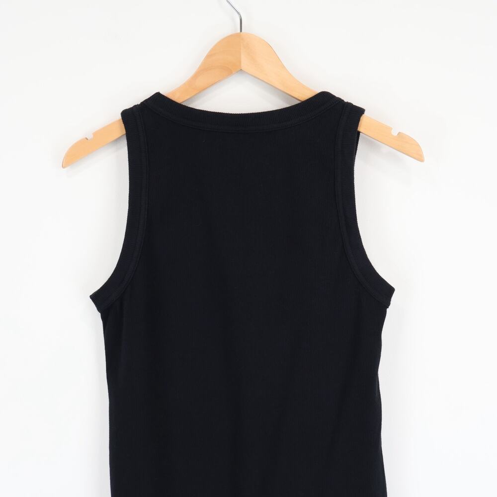 NWOT American Giant Women's Rib Fitted Stretch Tank In Black Size XL - Picture 6 of 8